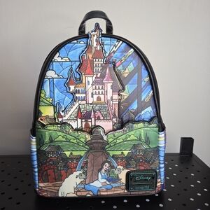 NWT Loungefly Disney Beauty And The Beast Backpack